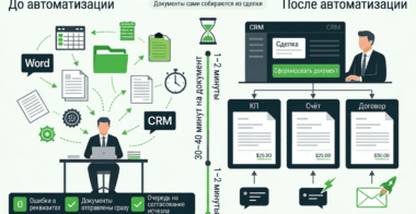 Авто-генерация КП, счетов и договоров из CRM